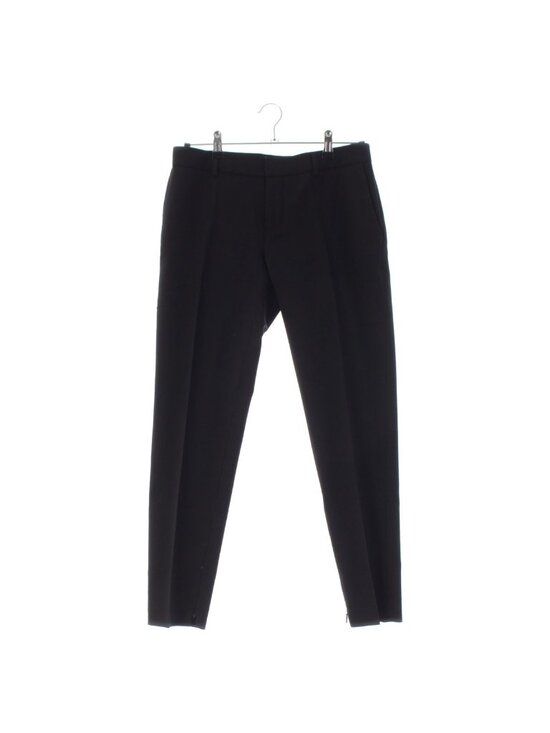 Yves Saint Laurent Pants - Saint Laurent Wool Side Zip Trousers Pants Black 34